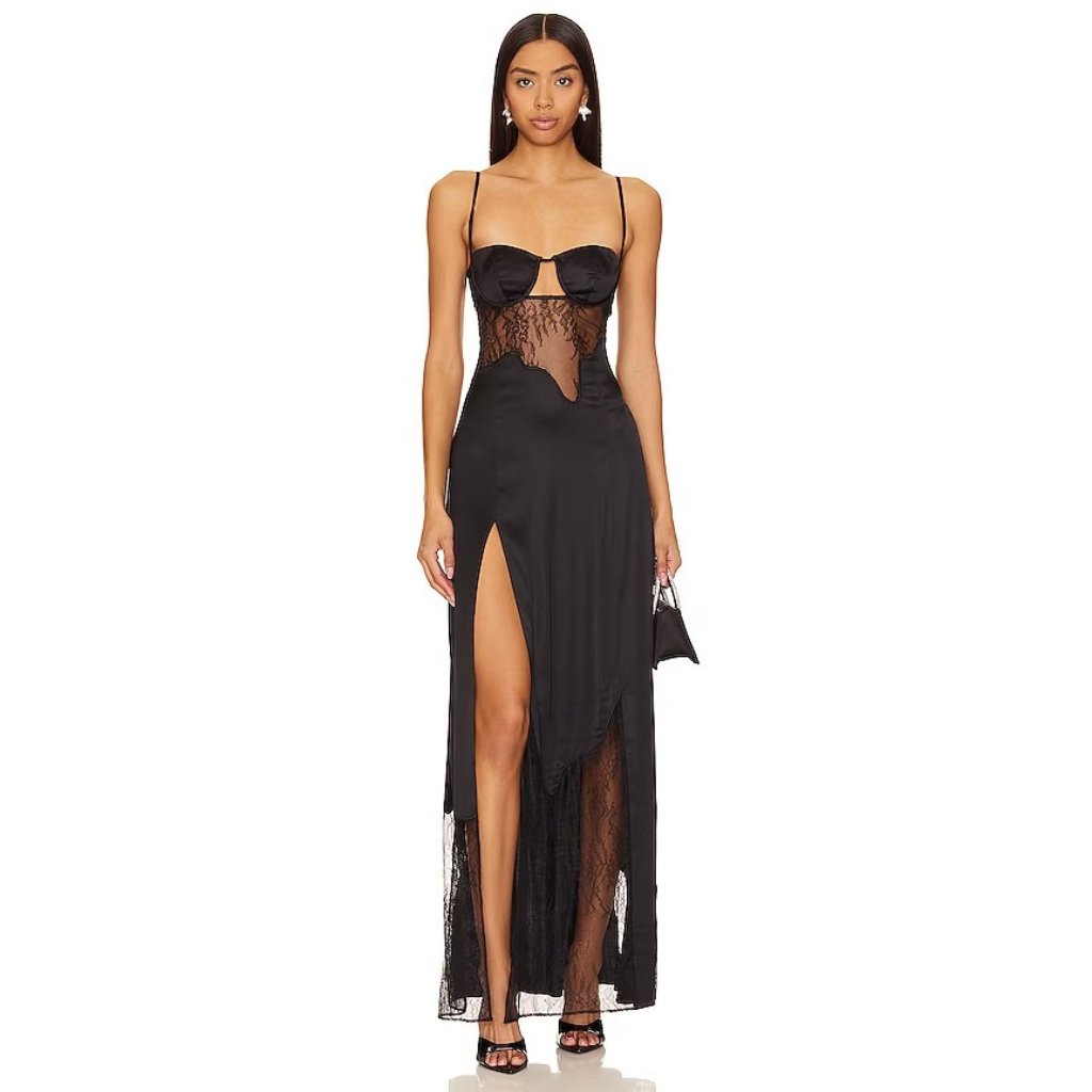 Nbd Averie Womens Black Xl Gown